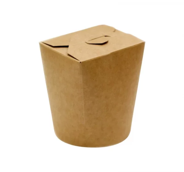 Papirnata posuda WOK 750 ml 95x95x80/95 mm kraft/kraft 50 kom