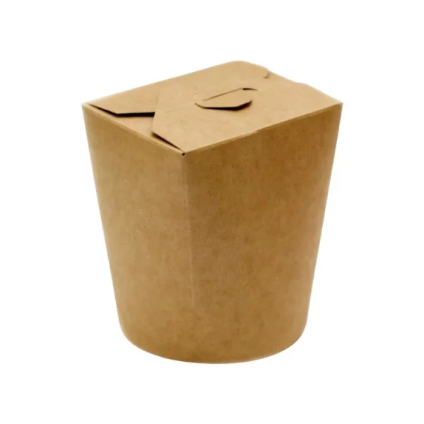 Papirnata posuda WOK 750 ml 95x95x80/95 mm kraft/kraft 50 kom