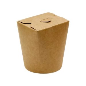 Papirnata posuda WOK 600 ml d=95/100 mm (dno/vrh) h=95 kraft/kraft 50 kom