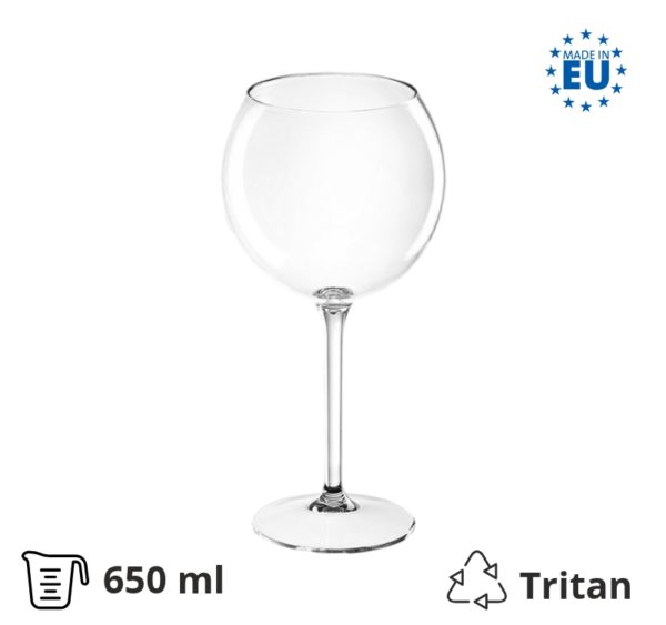 Čaša tvrda za koktel 650 ml 6 kom