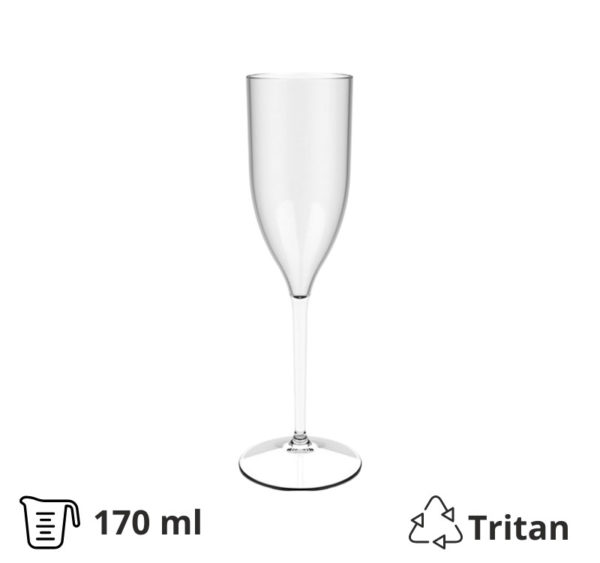 Čaša tvrda za šampanjac 170 ml 6 kom