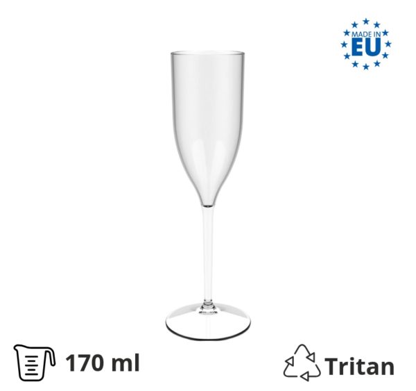 Čaša tvrda za šampanjac 170 ml 6 kom