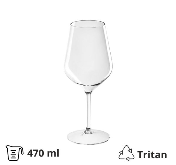 Čaša tvrda za vino 470 ml 6 kom