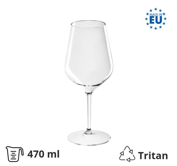 Čaša tvrda za vino 470 ml 6 kom