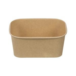 Papirnata posuda 750 ml 170х120х60mm, kraft, bez poklopca 50 kom