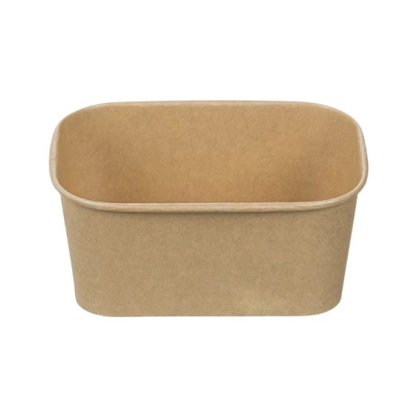 Papirnata posuda 750 ml 170х120х60mm, kraft, bez poklopca 50 kom