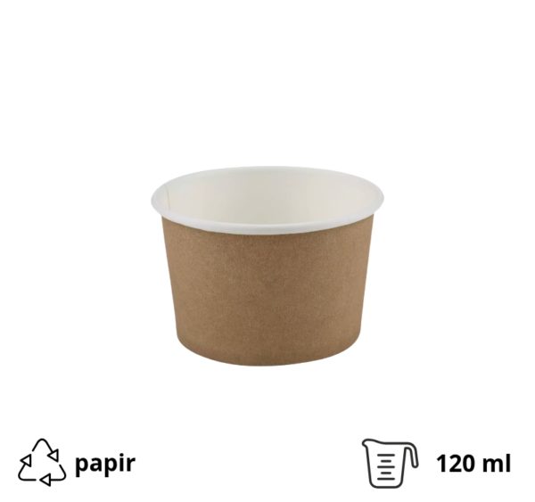 Papirnata skodelica 120 ml kraft 50 kom