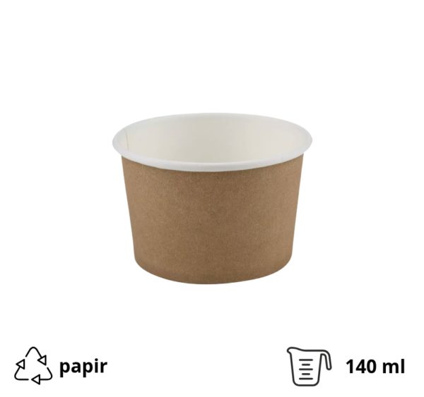 Papirnata skodelica 140 ml kraft 50 kom