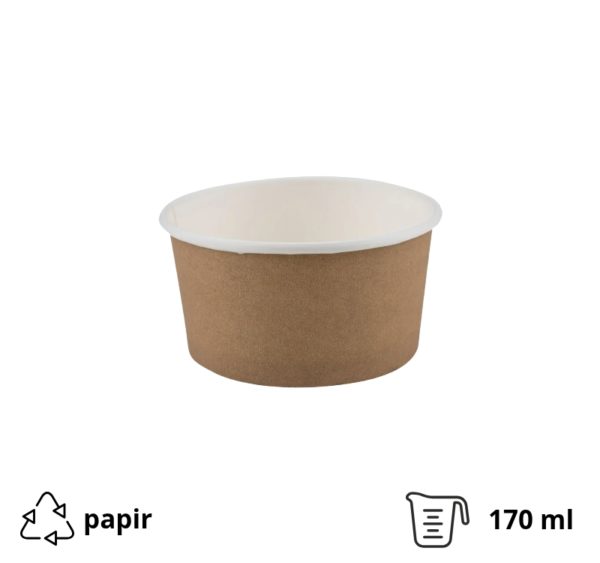 Papirnata skodelica 170 ml kraft 50 kom