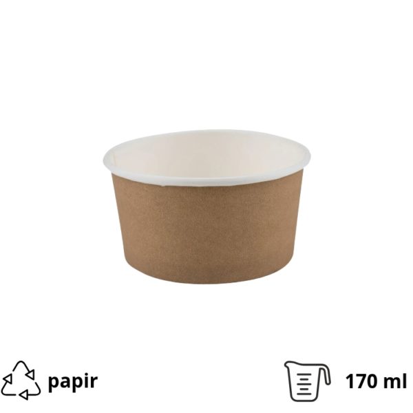 Papirnata skodelica 170 ml kraft 50 kom
