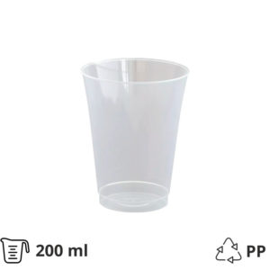 Čaša PP 200 ml prozirna 50 kos