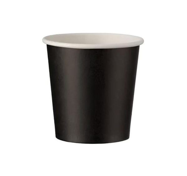 Čaša papirnata 100 (120) ml d=62 mm 1-slojna crna SUP 50 kom