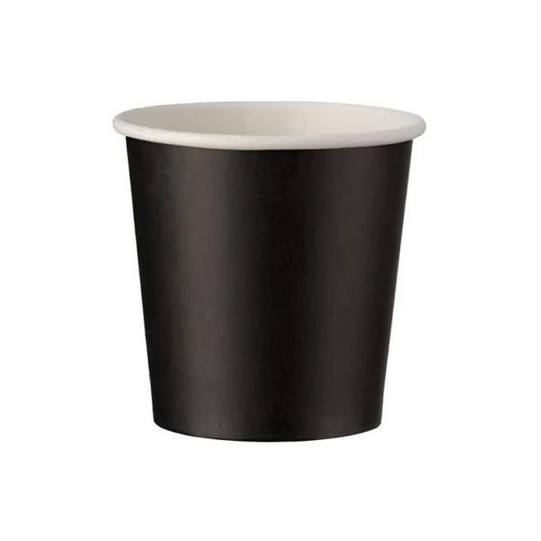 Čaša papirnata 100 (120) ml d=62 mm 1-slojna crna SUP 50 kom