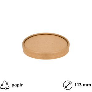 Papirnati poklopac d=113 mm kraft 25 kom