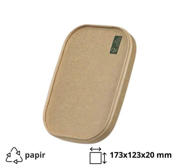 Papirnati poklopac 173х123х20 mm kraft 50 kom