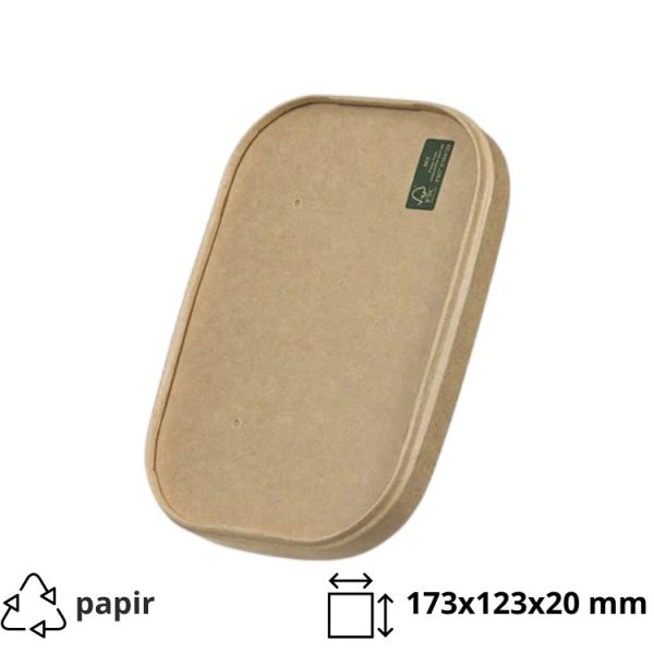 Papirnati poklopac 173х123х20 mm kraft 50 kom