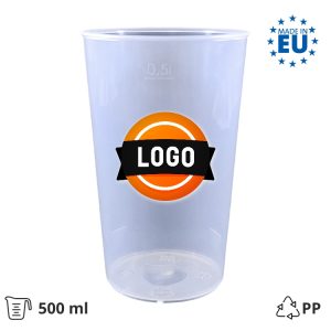 Čaša tvrda 500 ml d=92 mm s vašim dizajnom 500 kom [20 kom/pak]