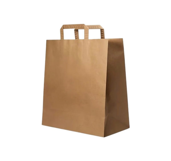Papirnata vrećica sa ravnom ručkom 320х200х280 mm kraft 250 kom/pak