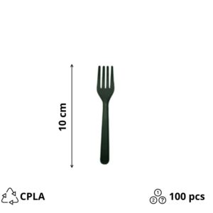 CPLA mini-vilica 10 mm crna 50 kom/pak