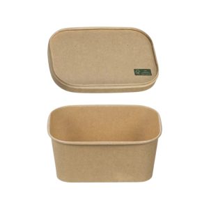 Papirnata posuda 1000 ml 173х123х75mm, kraft, bez poklopca 50 kom (komplet)