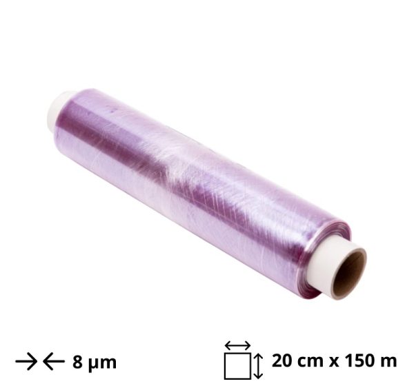 Folija prehrambena PVC 20 cm x150 m 8 μm