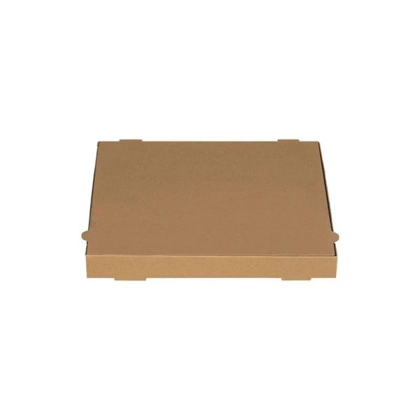 Kutija za pizzu 33х33х4 cm kraft mikro valovit karton kraft [100 kom/pak]