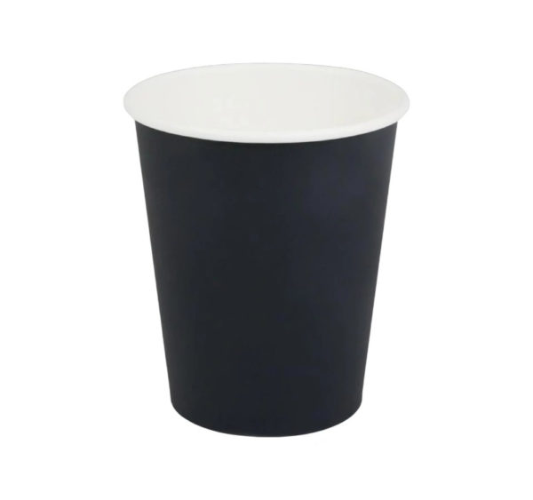 Čaša papirnata 240 (280) ml d=80 mm 1-slojna crna SUP, 50 kom