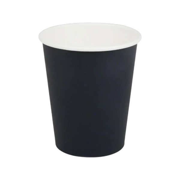 Čaša papirnata 240 (280) ml d=80 mm 1-slojna crna SUP, 50 kom