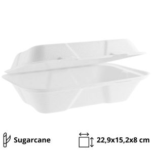 Embalaža BIO 22,9х15,2х8 cm, sladkorni trs 125 kom