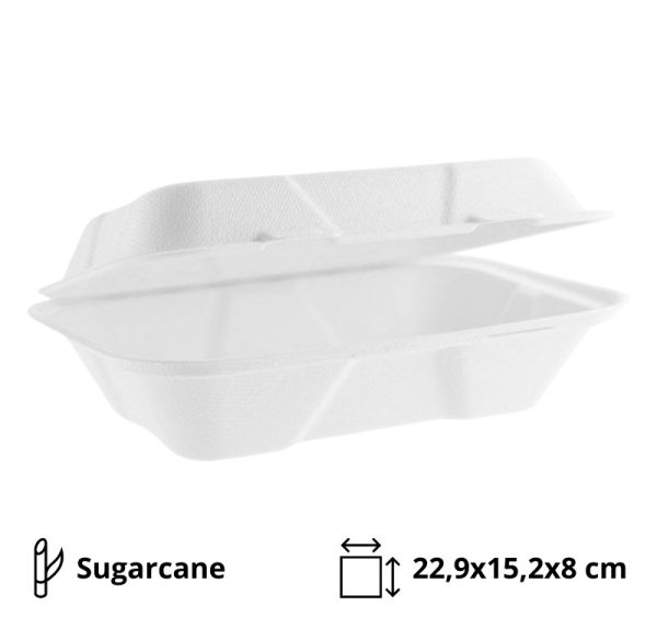 Embalaža BIO 22,9х15,2х8 cm, sladkorni trs 125 kom