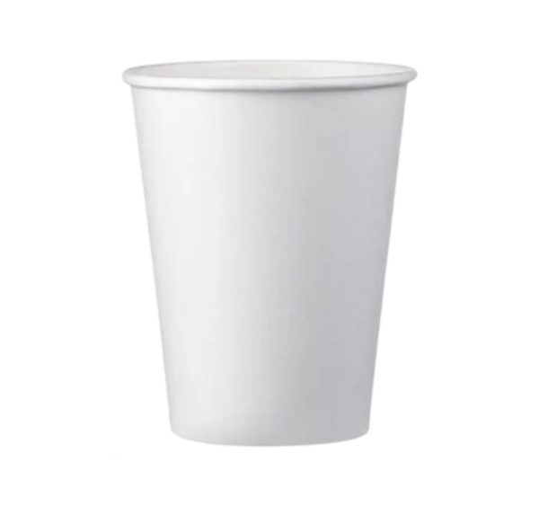 Čaša papirnata 350 ml d=90 mm 1-slojna bijela SUP, 50 kom