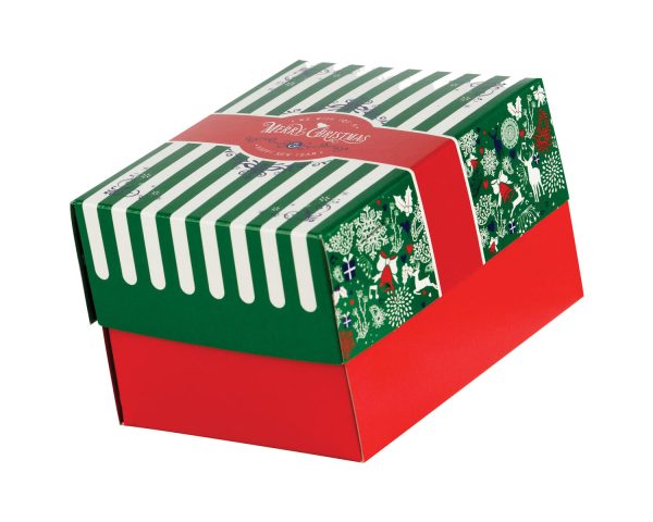 Kutija s poklopcem za desert 13x10x8 cm CHRISTMAS [11 kom/pak]