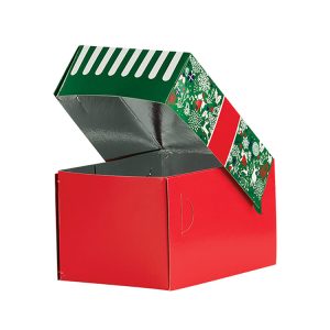 Kutija s poklopcem za desert 13x10x8 cm CHRISTMAS [11 kom/pak]