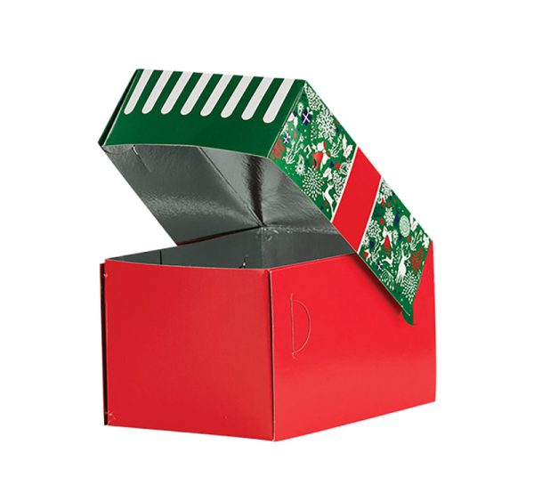 Kutija s poklopcem za desert 13x10x8 cm CHRISTMAS [11 kom/pak]