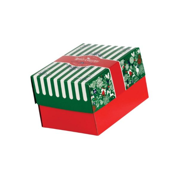 Kutija s poklopcem za desert 13x10x8 cm CHRISTMAS