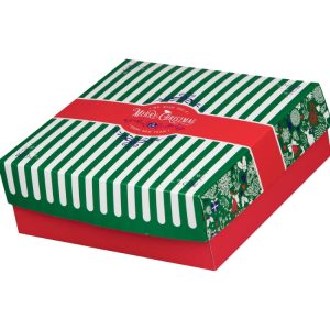 Kutija s poklopcem za desert 25x25x8 cm CHRISTMAS [11 kom/pak]