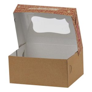 Kutija za desert s prozorom 17×12.6×7.8 cm CHRISTMAS [11 kom/pak]