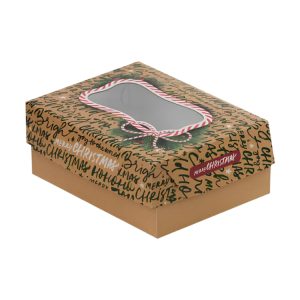 Kutija s poklopcem za desert 19×14.5 x8 cm CHRISTMAS [11 kom/pak]