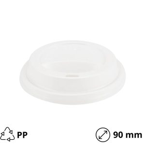 Poklopac s rupom PP d=90 mm bijeli 100 kom