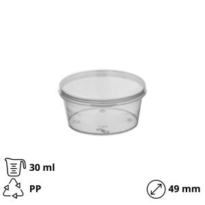 Posuda za umake sa poklopcem PP 30 ml 50 kom