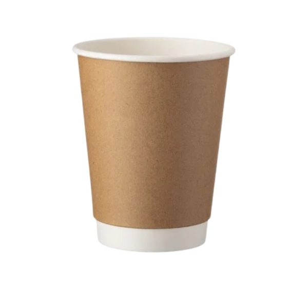 Čaša papirnata 450 ml d=90 mm 2-slojna, kraft SUP, 25 stv