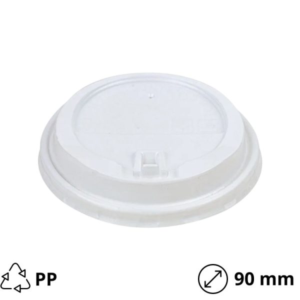 Poklopac s rupom PP d=90 mm bijeli 100 kom