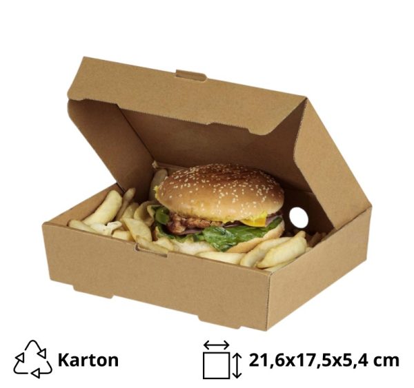 Kutija s poklopcem 21,6x17x5,4 cm 100 kom