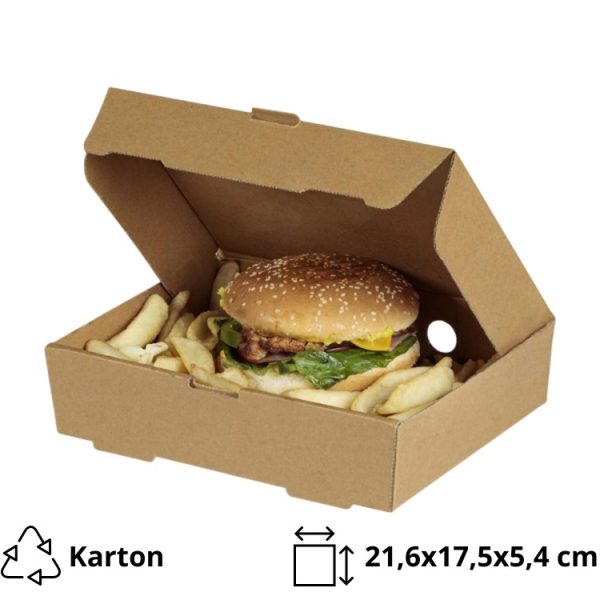 Kutija s poklopcem 21,6x17x5,4 cm 100 kom