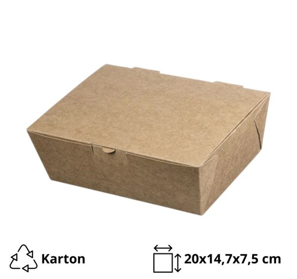 Kutija s poklopcem 20x14x7,5 cm 25 kom