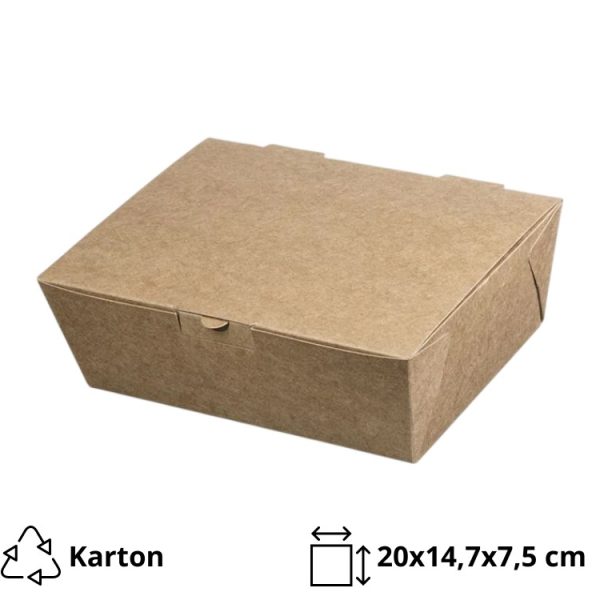 Kutija s poklopcem 20x14x7,5 cm 25 kom