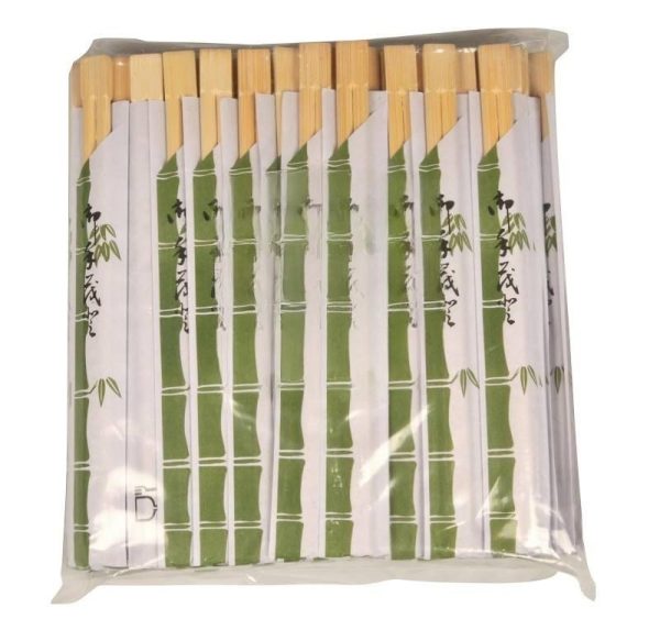 Štapići za azijsku kuhinju u papirnatoj vrećici, bambus, 100 kom