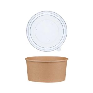 Papirnata posuda za poklopcem 1100 ml d=150 mm kraft bez poklopca 50 kom (komplet)