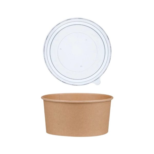 Papirnata posuda za poklopcem 1100 ml d=150 mm kraft bez poklopca 50 kom (komplet)