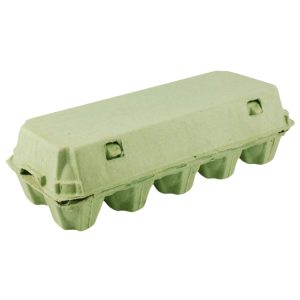 Kutija za 10 jaja pulpa kartona, zelen [400 kom/pak]